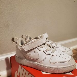 Nike Kids All-White Sneakers